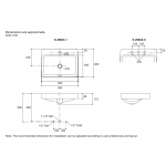 Kohler K-2660X-1-0 FOREFRONT 長方形檯上式面盆：摩登設計，玻璃瓷材質，有溢水口